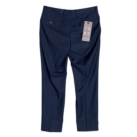 Michael Kors Passport Collection Men's 33x30 Dress Pants Classic Fit Navy NEW - Picture 5 of 10